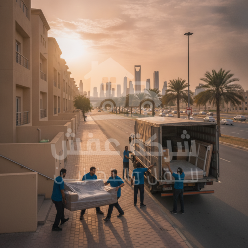 فريق محترف يقوم بنقل عفش شقق بالرياض باستخدام سيارات مجهزة وآمنة